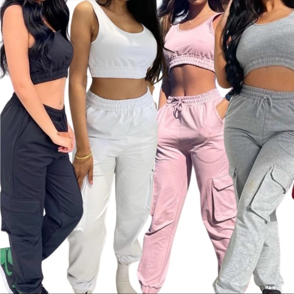 Top And Cargo Jogger Lounge For Two Piece Set